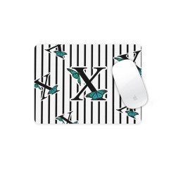 موس پد طرح حرف X پروانه ای
