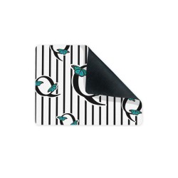 موس پد طرح حرف Q پروانه ای