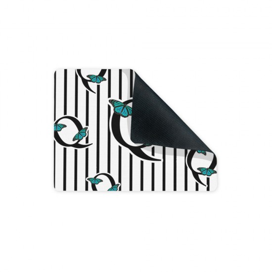 موس پد طرح حرف Q پروانه ای