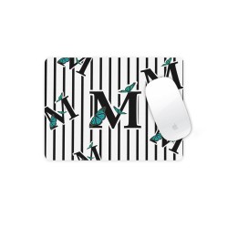 موس پد طرح حرف M پروانه ای