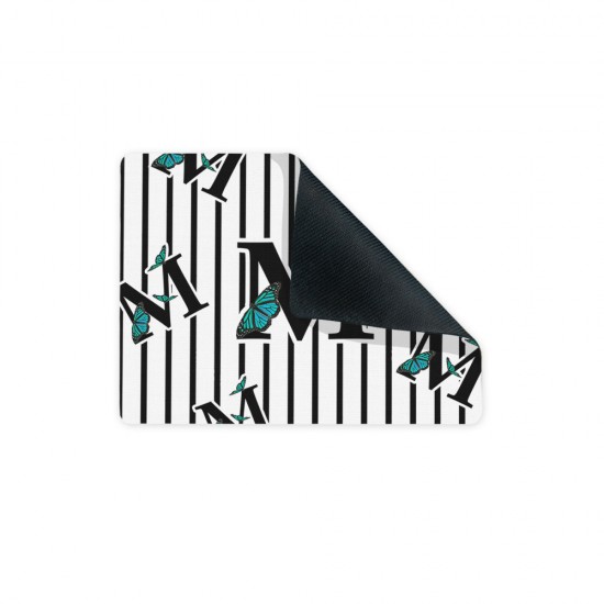 موس پد طرح حرف M پروانه ای