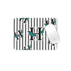 موس پد طرح حرف H پروانه ای