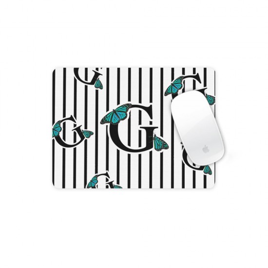 موس پد طرح حرف G پروانه ای