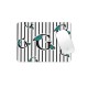 موس پد طرح حرف G پروانه ای