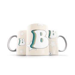 ماگ طرح حرف B رترو