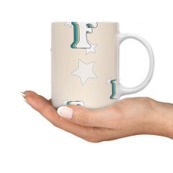 ماگ طرح حرف F رترو