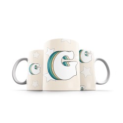 ماگ طرح حرف G رترو