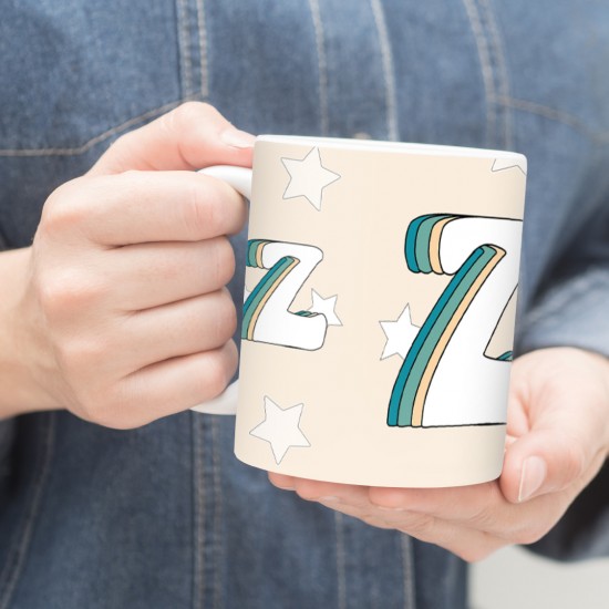 ماگ طرح حرف Z رترو