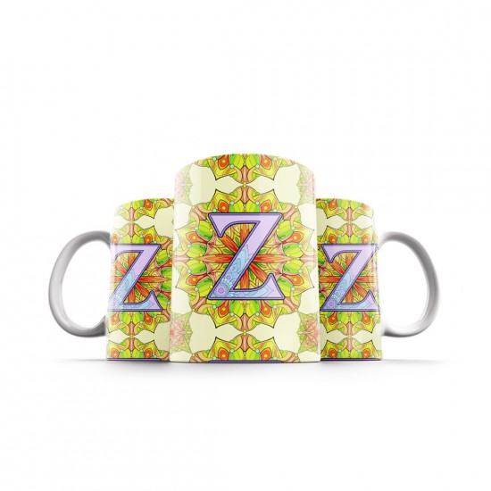 ماگ طرح حرف Z ماندالا