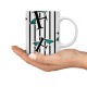 ماگ طرح حرف F پروانه ای