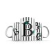 ماگ طرح حرف B پروانه ای