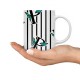 ماگ طرح حرف P پروانه ای
