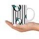 ماگ طرح حرف O پروانه ای