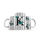 ماگ طرح حرف K پروانه ای