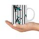 ماگ طرح حرف K پروانه ای