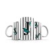 ماگ طرح حرف J پروانه ای