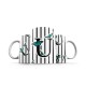 ماگ طرح حرف U پروانه ای