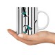 ماگ طرح حرف T پروانه ای
