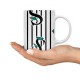 ماگ طرح حرف S پروانه ای