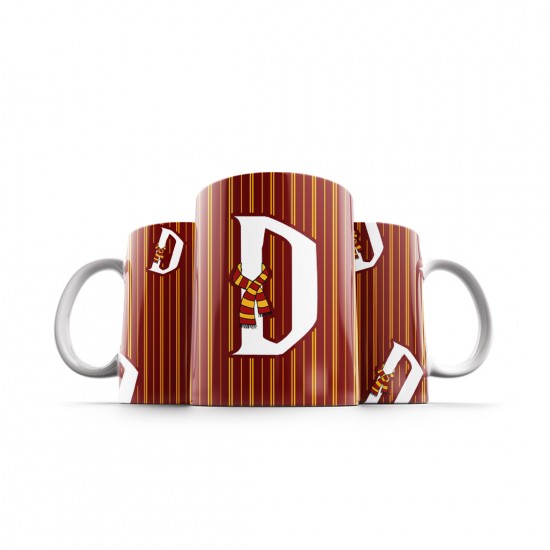 ماگ طرح حرف D هری پاتر