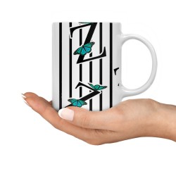 ماگ طرح حرف Z پروانه ای