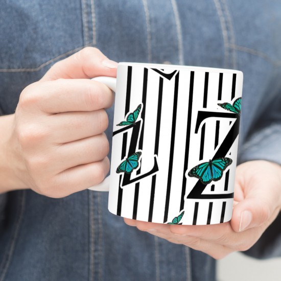 ماگ طرح حرف Z پروانه ای