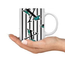 ماگ طرح حرف X پروانه ای