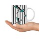 ماگ طرح حرف X پروانه ای