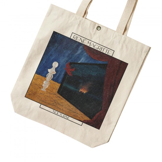 تت بگ متقال طرح نقاشی از منظره شب از ماگریت