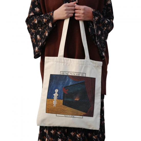 تت بگ متقال طرح نقاشی از منظره شب از ماگریت