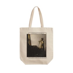 تت بگ متقال طرح زن جوان با گردنبند مروارید از ورمر