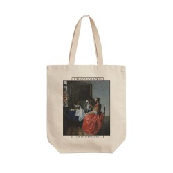 تت بگ متقال طرح دختری با لیوان شیشه ای از ورمر