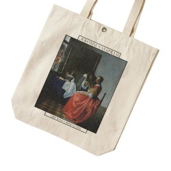 تت بگ متقال طرح دختری با لیوان شیشه ای از ورمر