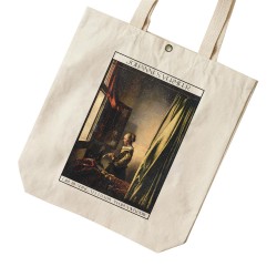 تت بگ متقال طرح دختری در حال خواندن نامه کنار پنجره از ورمر