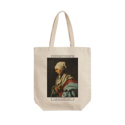 تت بگ متقال طرح زن جوان با دست های روی هم از ورمر