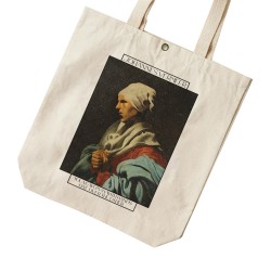 تت بگ متقال طرح زن جوان با دست های روی هم از ورمر