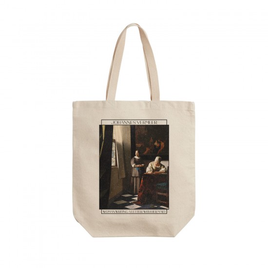 تت بگ متقال طرح زنی در حال خواندن نامه با خدمتکارش از ورمر