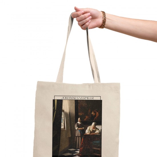 تت بگ متقال طرح زنی در حال خواندن نامه با خدمتکارش از ورمر