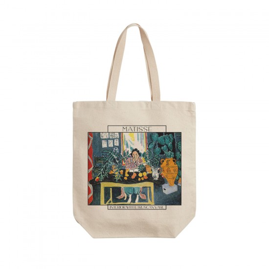 تت بگ متقال طرح نمای داخلی با گلدان رومی از ماتیس