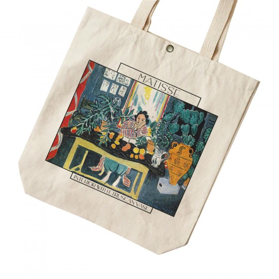 تت بگ متقال طرح نمای داخلی با گلدان رومی از ماتیس