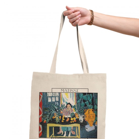 تت بگ متقال طرح نمای داخلی با گلدان رومی از ماتیس