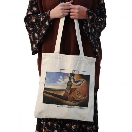 تت بگ متقال طرح منظره با پروانه ها از دالی