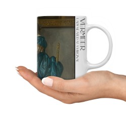 ماگ طرح دختری پشت ساز ویرژینال از ورمر