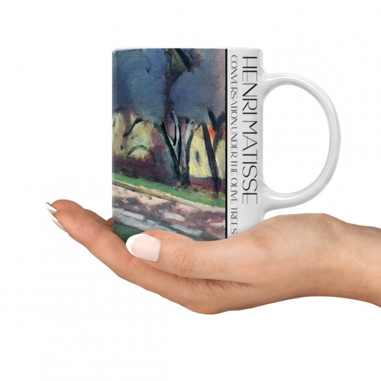 ماگ طرح صحبت زیر درختان زیتون از ماتیس