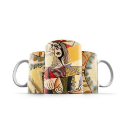ماگ طرح زنی نشسته در باغ از پیکاسو