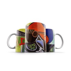 ماگ طرح طبیعت بی جان با گیتار از پیکاسو