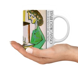 ماگ طرح داخلی از دختر در حال نقاشی از پیکاسو