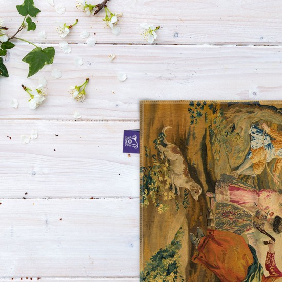 کادوپیچ پارچه‌ ای طرح تاب خوردن از گویا