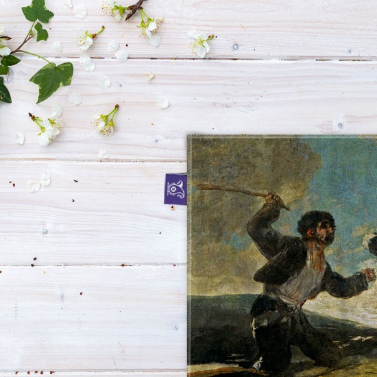 کادوپیچ پارچه‌ ای طرح جنگ با چماق از گویا