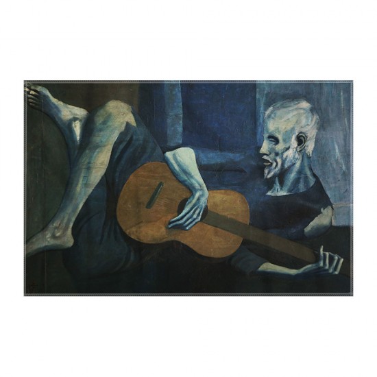 کادوپیچ پارچه‌ ای طرح پیرمرد گیتاریست از پیکاسو